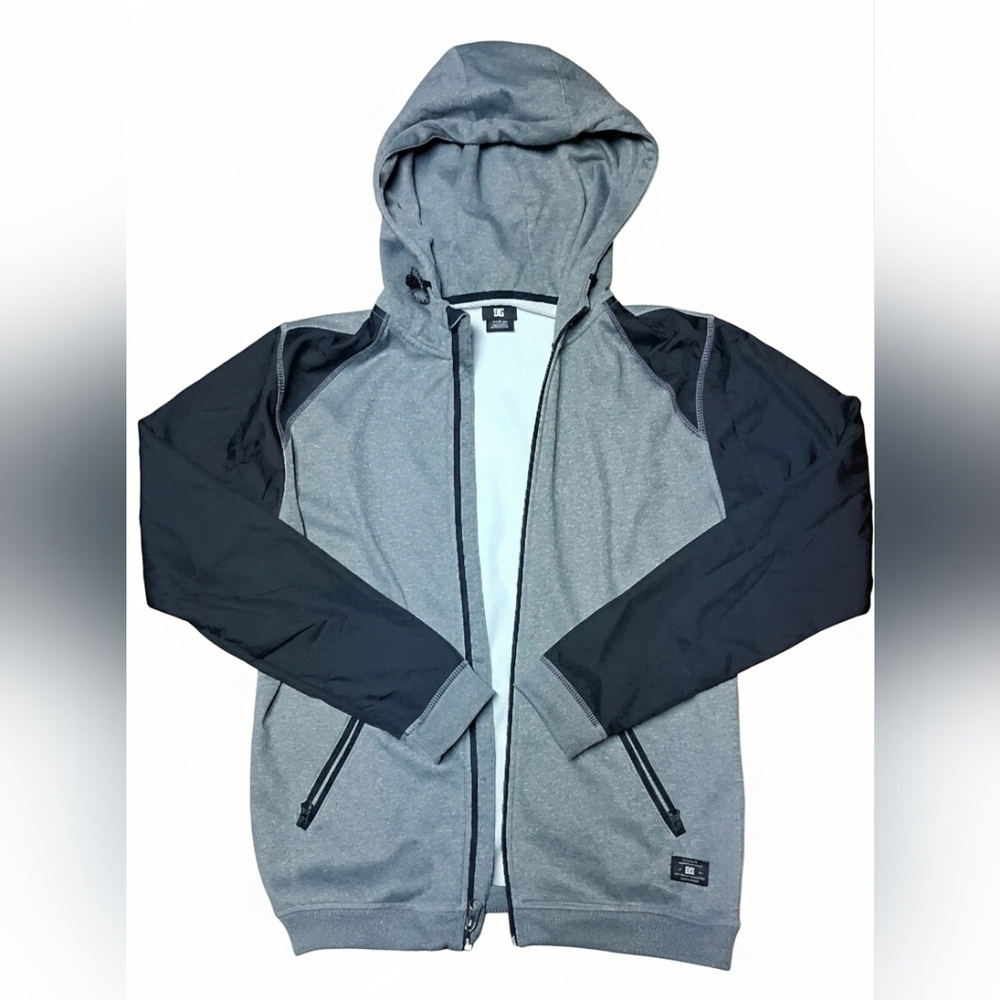 DC Gray and Black Hoodie - Picture 2 of 3